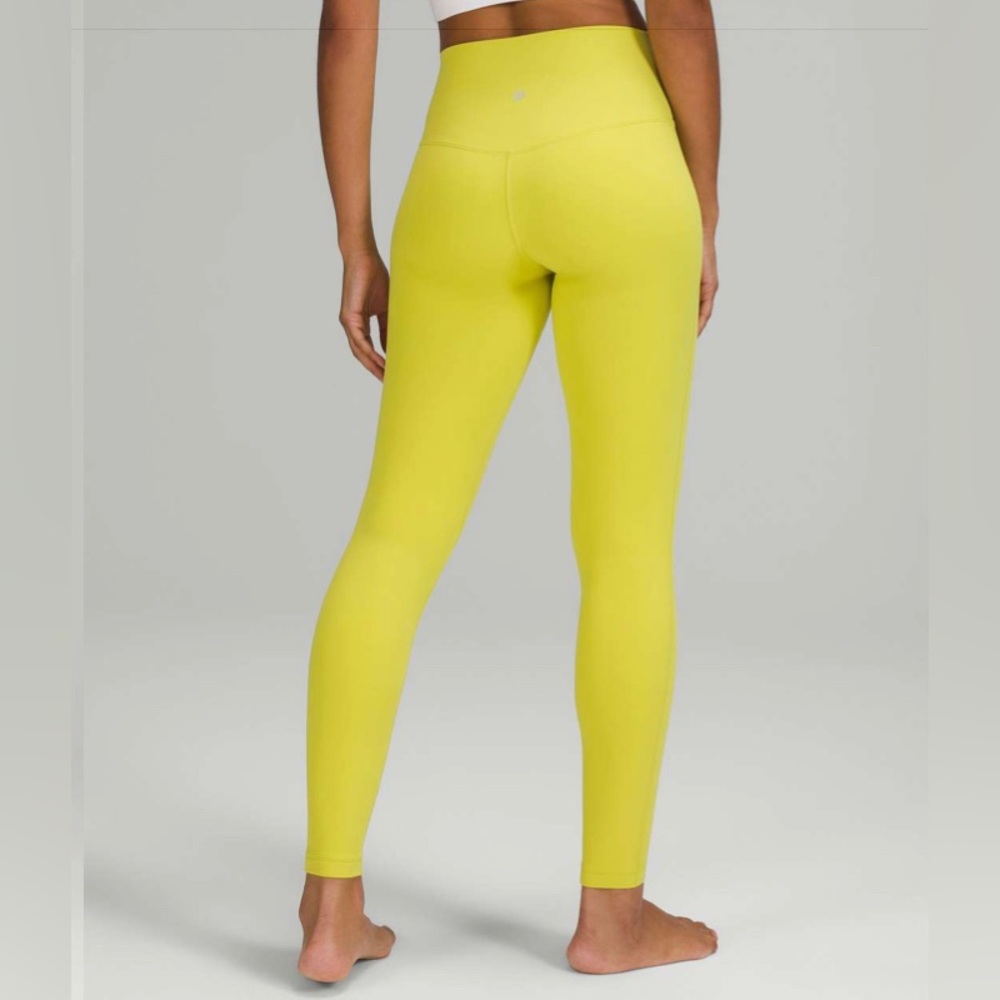 Lululemon Align High-Rise Pant 28" Yellow Serpentine